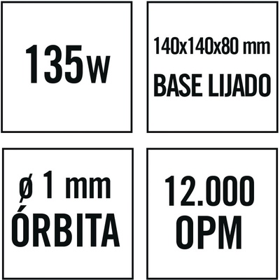 Lijadora Tipo Mouse Ratio  LR135 NM 135w